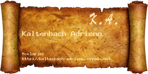 Kaltenbach Adrienn névjegykártya